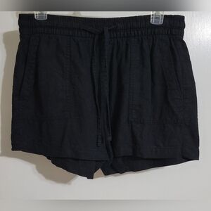 Old Navy Black Linen Shorts